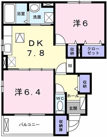 ポラリスIIIの物件間取画像